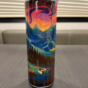 Neon Skies Tumbler